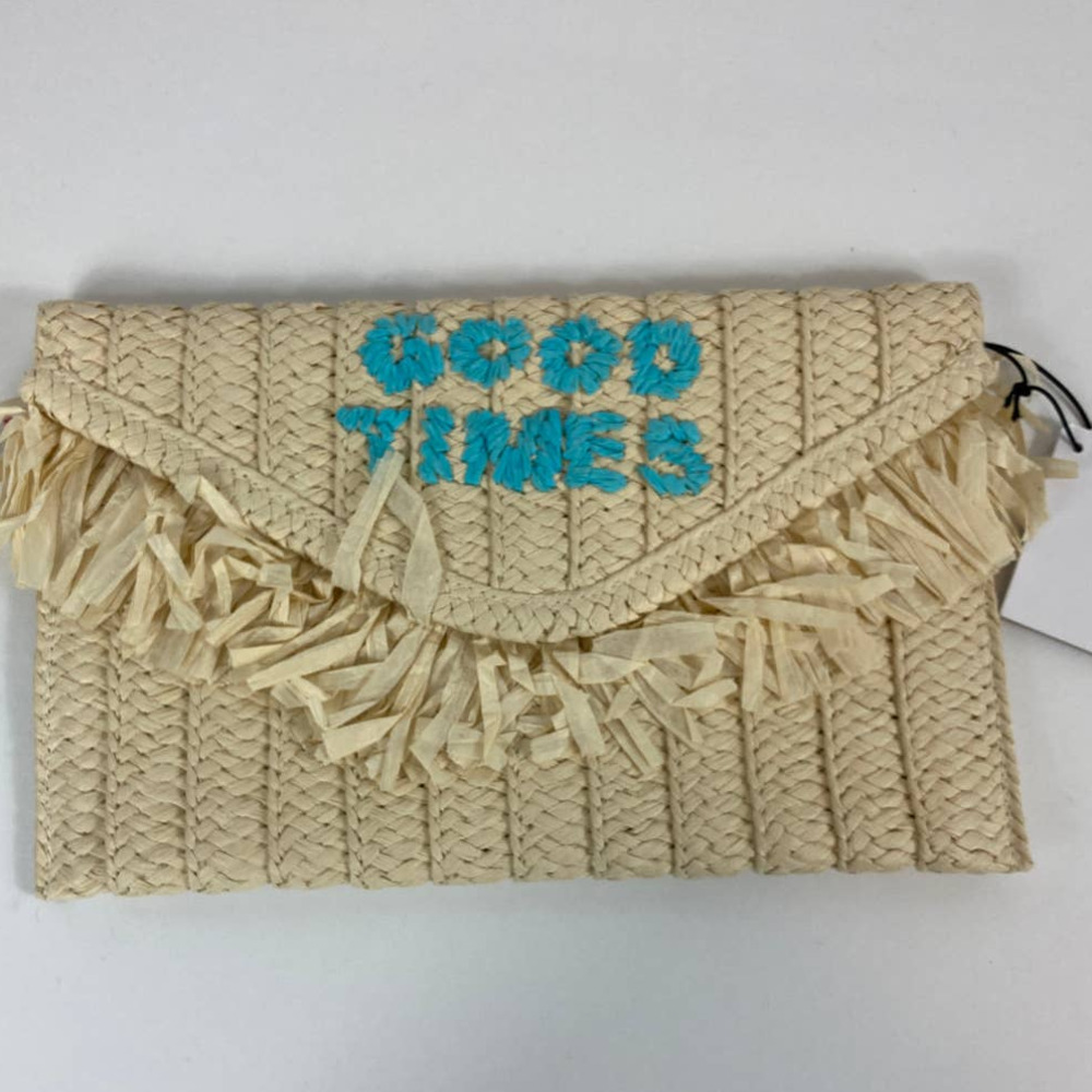 NWT Beyond the Beach Good Times Straw Bag
